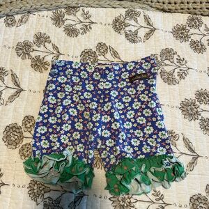 Matilda Jane Floral Ruffle Shorts Size 6